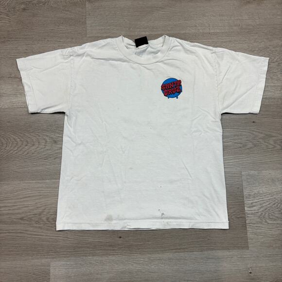 Vintage 90s Santa Cruz Screaming Hand NHS Tag Shirt Men's Small Skater - Picture 2 of 11